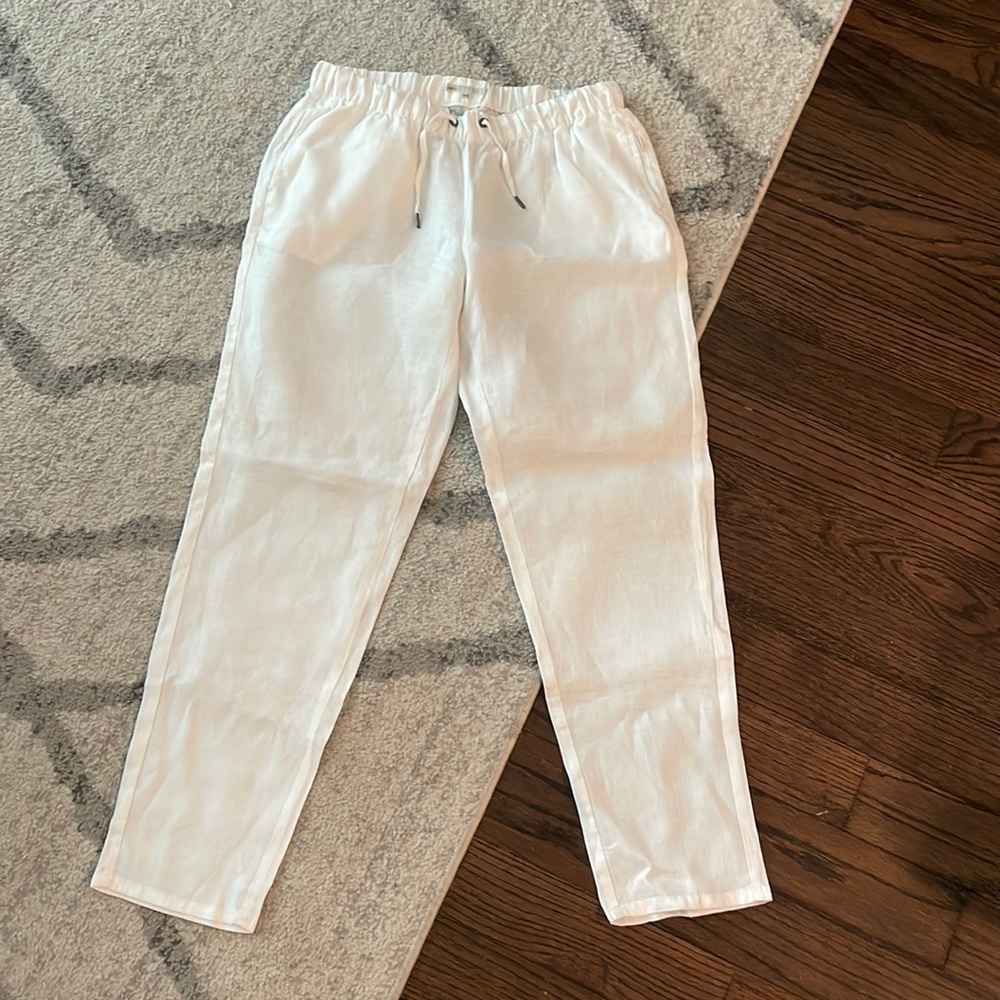 Onia size medium white linen pants